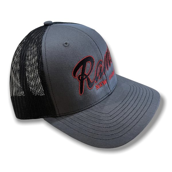 Grey And Black New Canaan Rams Trucker Hat - Image 2